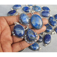 Lapis Lazuli Gemstone Ring 10pcs 925 Sterling Silver Wholesale Ring Lot WL-50