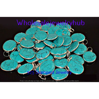 Turquoise 100 PCS Wholesale Lots 925 Sterling Silver Plated Pendant SP-03-2048