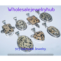 Jasper 100 PCS Wholesale Lots 925 Sterling Silver Plated Pendant SP-03-2038