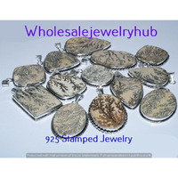 Honey Opal 30 PCS Wholesale Lots 925 Sterling Silver Plated Pendant SP-03-1315