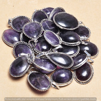 Amethyst 20 Piece Wholesale Lot 925 Sterling Silver Pendant NRP-643