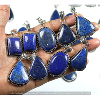 Lapis Lazuli 30 Piece Wholesale Lot 925 Sterling Silver Pendant NRP-1001