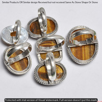 Tiger Eye 10 Piece Wholesale Ring Lots 925 Sterling Silver Ring NRL-948