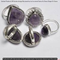 Amethyst 10 Piece Wholesale Ring Lots 925 Sterling Silver Ring NRL-944