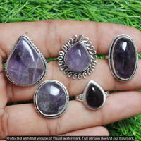 Amethyst 10 Piece Wholesale Ring Lots 925 Sterling Silver Ring NRL-942