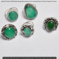 Green Onyx 10 Piece Wholesale Ring Lots 925 Sterling Silver Ring NRL-915