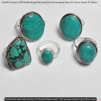 Turquoise 10 Piece Wholesale Ring Lots 925 Sterling Silver Ring NRL-907
