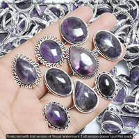 Amethyst 10 Piece Wholesale Ring Lots 925 Sterling Silver Ring NRL-897