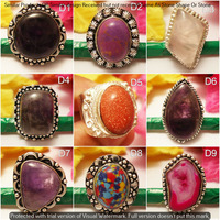 Multi & Mixed 10 Piece Wholesale Ring Lots 925 Sterling Silver Ring NRL-839
