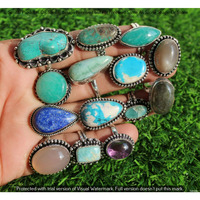 Multi & Mixed 10 Piece Wholesale Ring Lots 925 Sterling Silver Ring NRL-838