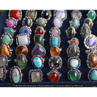Multi & Mixed 10 Piece Wholesale Ring Lots 925 Sterling Silver Ring NRL-791