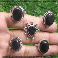 Black Onyx 10 Piece Wholesale Ring Lots 925 Sterling Silver Ring NRL-759
