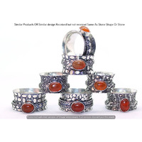 Carnelian 10 Piece Wholesale Ring Lots 925 Sterling Silver Ring NRL-613