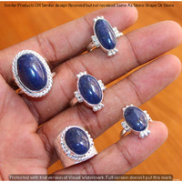 Lapis Lazuli 10 Piece Wholesale Ring Lots 925 Sterling Silver Ring NRL-611