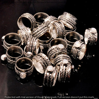 Moonstone 10 Piece Wholesale Ring Lots 925 Sterling Silver Ring NRL-567