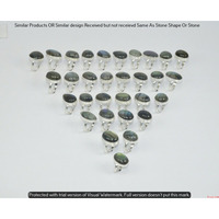 Labradorite 100 Piece Wholesale Ring Lot 925 Sterling Silver Ring NRL-4917