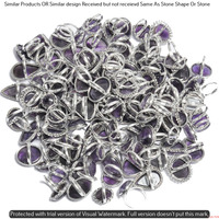 Amethyst 100 Piece Wholesale Ring Lot 925 Sterling Silver Ring NRL-4786