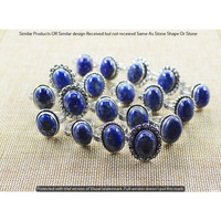 Lapis Lazuli 100 Piece Wholesale Ring Lot 925 Sterling Silver Ring NRL-4712