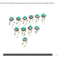 Malachite 5 Piece Wholesale Ring Lots 925 Sterling Silver Ring NRL-466