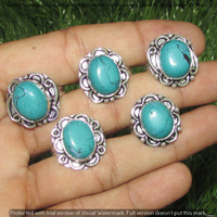 Turquoise 100 Piece Wholesale Ring Lot 925 Sterling Silver Ring NRL-4657