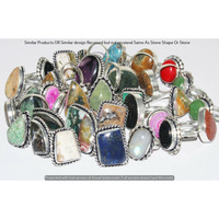 Garnet & Mixed 100 Piece Wholesale Ring Lot 925 Sterling Silver Ring NRL-4565
