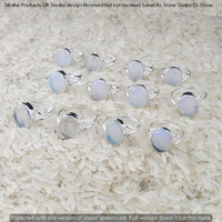 Opalite 100 Piece Wholesale Ring Lot 925 Sterling Silver Ring NRL-4481