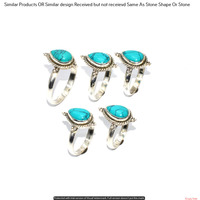 Turquoise 50 Piece Wholesale Ring Lots 925 Sterling Silver Ring NRL-4356