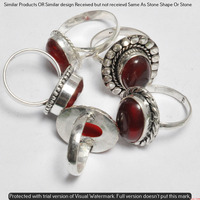 Garnet 50 Piece Wholesale Ring Lots 925 Sterling Silver Ring NRL-4271