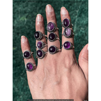 Amethyst 50 Piece Wholesale Ring Lots 925 Sterling Silver Ring NRL-4153