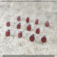 Sunstone 50 Piece Wholesale Ring Lots 925 Sterling Silver Ring NRL-3924