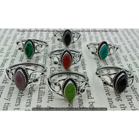 Multi & Mixed 40 Piece Wholesale Ring Lots 925 Sterling Silver Ring NRL-3875