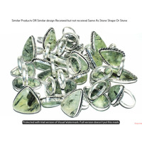 Prehnite 40 Piece Wholesale Ring Lots 925 Sterling Silver Ring NRL-3757