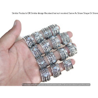 Moonstone 40 Piece Wholesale Ring Lots 925 Sterling Silver Ring NRL-3475