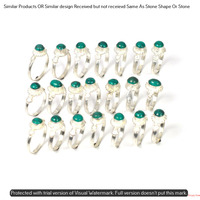 Turquoise 30 Piece Wholesale Ring Lots 925 Sterling Silver Ring NRL-3252