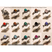 Coral & Mixed 30 Piece Wholesale Ring Lots 925 Sterling Silver Ring NRL-2894