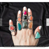 Multi & Mixed 5 Piece Wholesale Ring Lots 925 Sterling Silver Ring NRL-279