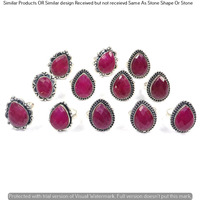 Red Onyx 25 Piece Wholesale Ring Lots 925 Sterling Silver Ring NRL-2385