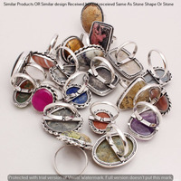 Coral & Mixed 25 Piece Wholesale Ring Lots 925 Sterling Silver Ring NRL-2377