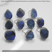 Titanium Druzy 5 Piece Wholesale Ring Lots 925 Sterling Silver Ring NRL-212