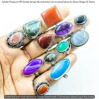 Multi & Mixed 15 Piece Wholesale Ring Lots 925 Sterling Silver Ring NRL-1647