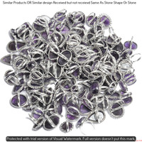 Amethyst 15 Piece Wholesale Ring Lots 925 Sterling Silver Ring NRL-1450