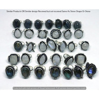 Moonstone & Mixed 15 Piece Wholesale Ring Lots 925 Sterling Silver Ring NRL-1248