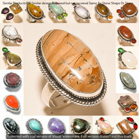 Garnet & Mixed 10 Piece Wholesale Ring Lots 925 Sterling Silver Ring NRL-1068