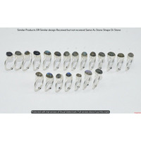 Labradorite 5 Pcs Wholesale Lot Ring 925 Silver Plated Ring NR-649