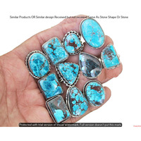 Turquoise 5 Pcs Wholesale Lot Ring 925 Silver Plated Ring NR-638