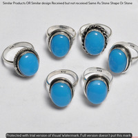Chalcedony 5 Pcs Wholesale Lot Ring 925 Silver Plated Ring NR-567