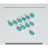 Turquoise 5 Pcs Wholesale Lot 925 Sterling Silver Plated Jewelry NP-17-435