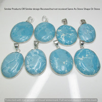 Larimar & Multi 5 Pcs Wholesale Lot 925 Sterling Silver Plated Jewelry NP-17-338