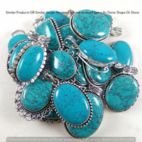 Turquoise 5 Pcs Wholesale Lot 925 Sterling Silver Plated Jewelry NP-17-205