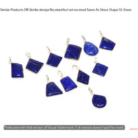 Lapis Lazuli 5 Pcs Wholesale Lot 925 Sterling Silver Plated Jewelry NP-11-503